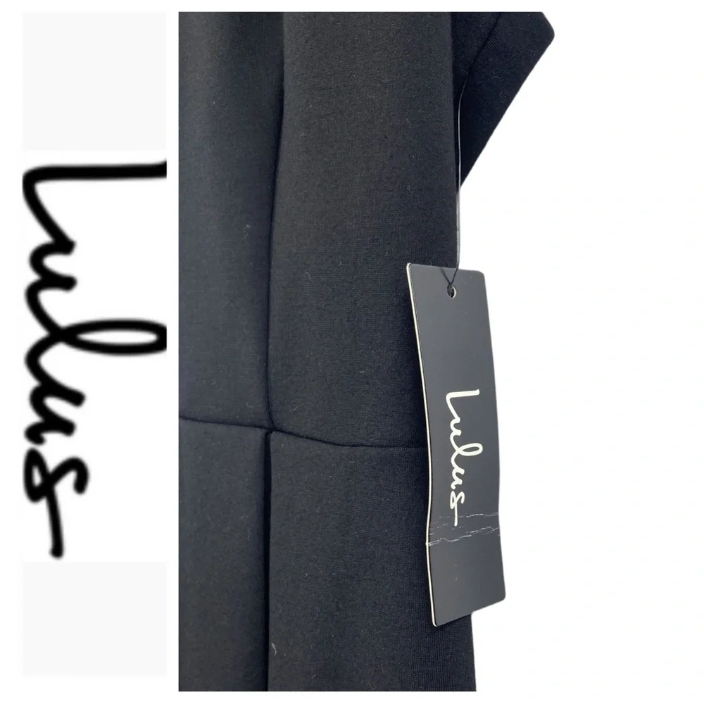 💕SALE💕 NWT Lulu’s Cutout and About Black Skater Dress - Picture 8 of 9